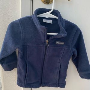 Columbia Navy fleece jacket 12-18m